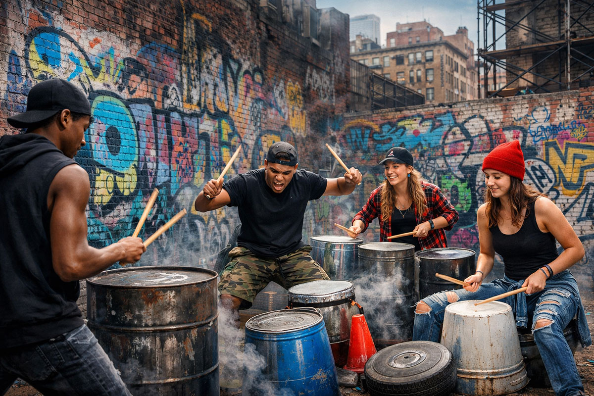 Clases de percusión urbana